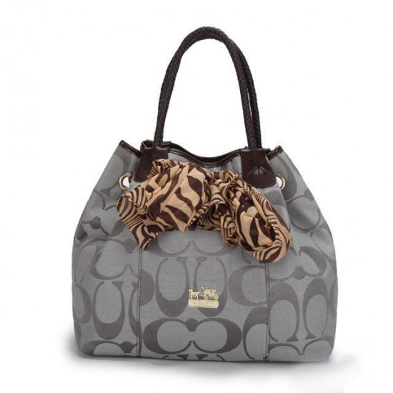 Coach North South Scarf Large Grey Totes ATQ | Coach Outlet Canada